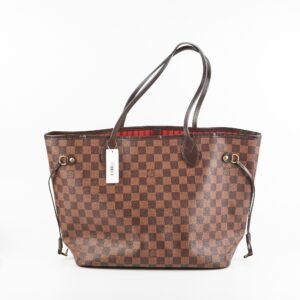 Louis Vuitton Neverfull MM Damier Ebene Shoulder Bag | AlmaBagz