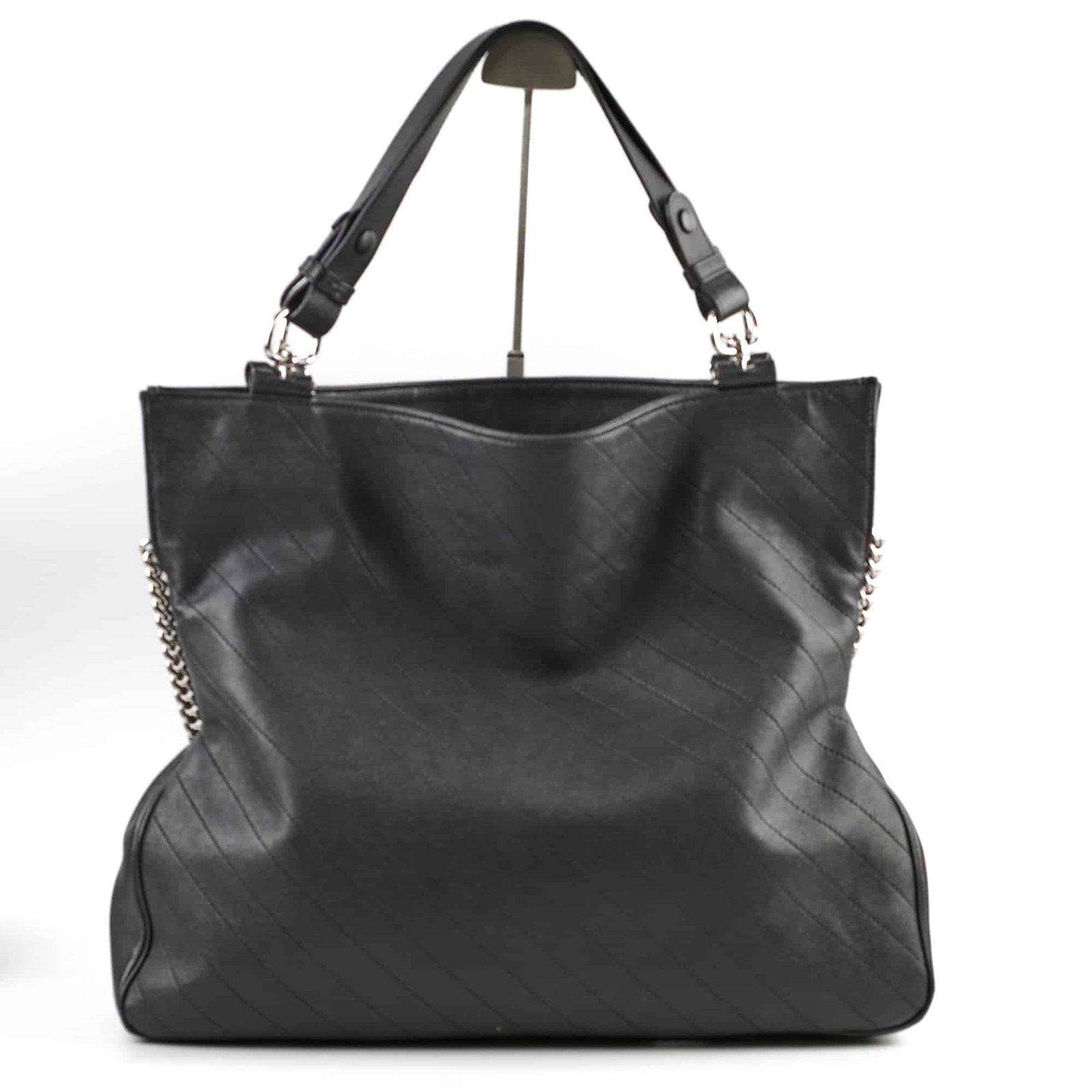 Gucci Soft Leather Large Tote Black | AlmaBagz