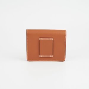ITEM 37 - Hermes Roulis Slim Compact Gold Evercolour - B Stamp | AlmaBagz
