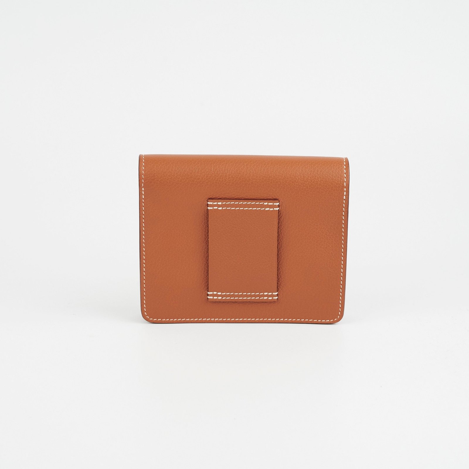 ITEM 37 - Hermes Roulis Slim Compact Gold Evercolour - B Stamp | AlmaBagz