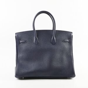 Hermes Birkin 35 Navy Blue T Stamp (2015) | AlmaBagz