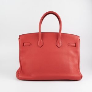 Hermes Birkin 35 Clemence Rose Lipstick- Stamp O 2011 | AlmaBagz