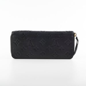 Louis Vuitton Monogram Empreinte Black Zippy Wallet | AlmaBagz
