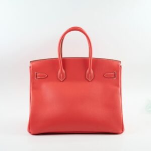 Hermes Birkin 35 Candy Epsom Rose Jaipur/Gold - Stamp O Circle | AlmaBagz