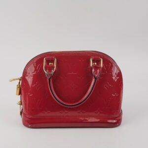 Louis Vuitton Alma BB Monogram Vernis Shoulder Handbag | AlmaBagz