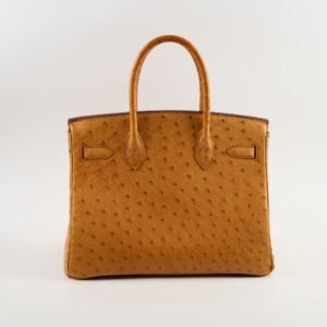Hermes Birkin 30 Ostrich - Y Circle Stamp | AlmaBagz