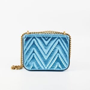 Gucci Broadway Cat Tiger Metallic Blue Bag | AlmaBagz