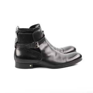 Louis Vuitton Mens Black Leather Boots Size 11 | AlmaBagz