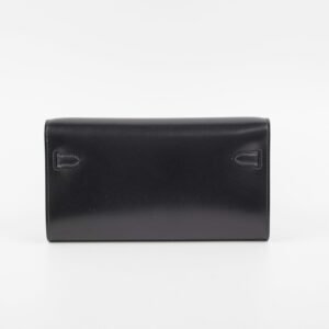 Hermes Kelly To Go Noir Box Calf | AlmaBagz