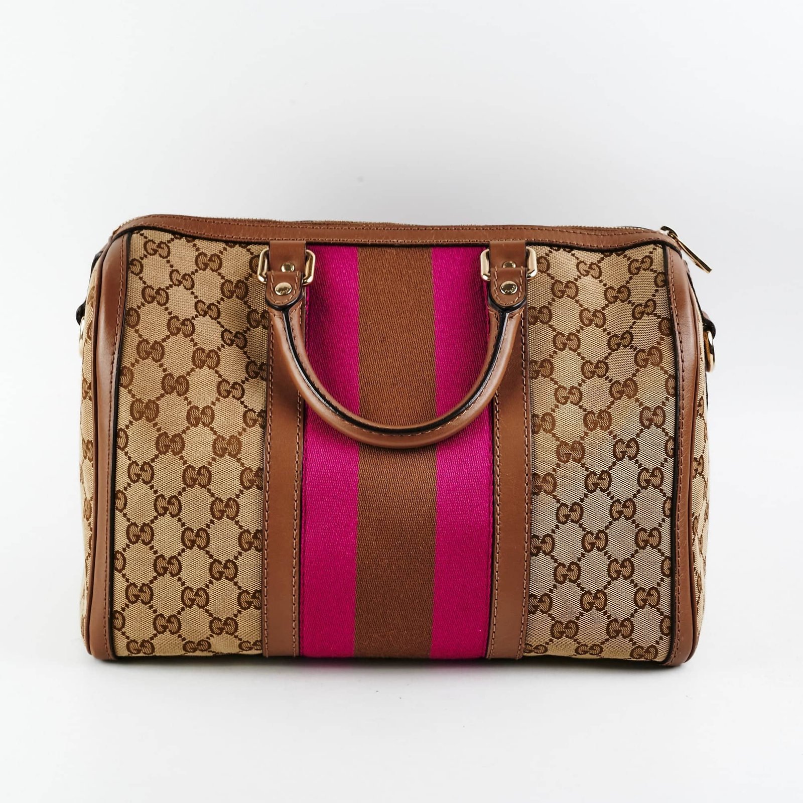 Gucci Boston Monogram Logo Bag | AlmaBagz