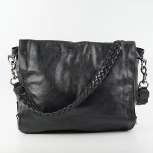 Gucci Crest Chain Messenger Bag Black | AlmaBagz