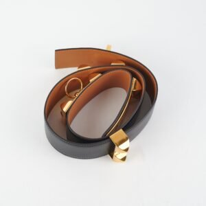 Hermes CDC Collier de Chien Black Size 80 Belt | AlmaBagz