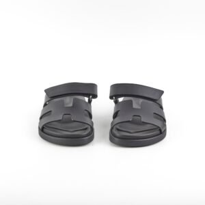 Hermes Chypre Sandals Size 36 Noir | AlmaBagz
