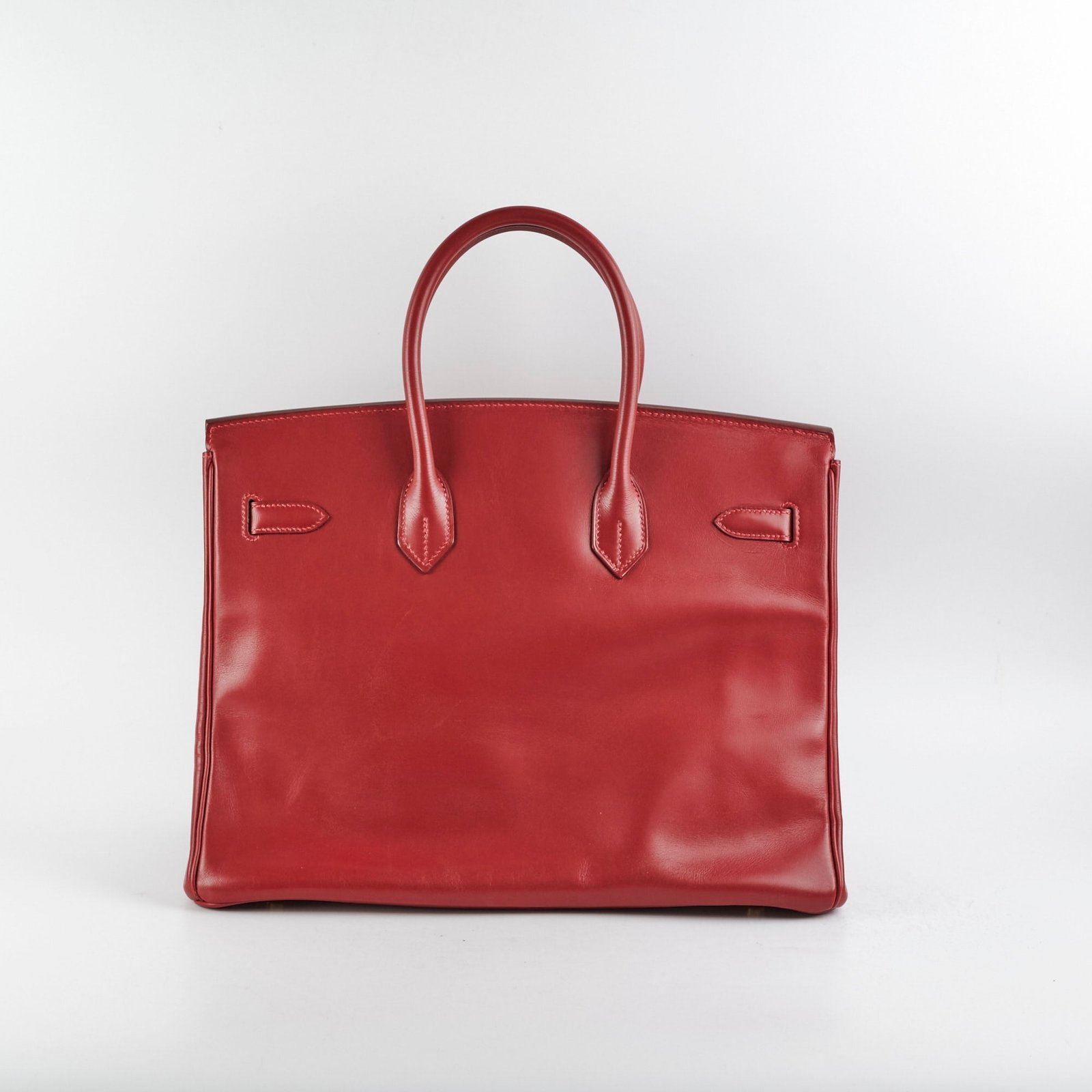 Hermes Birkin 35 Red - I Square Stamp 2005 | AlmaBagz