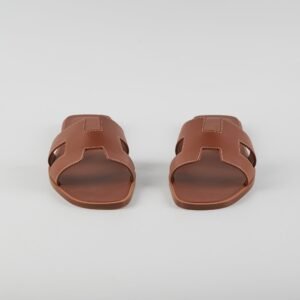 Hermes Oran Gold Sandals Size 37.5 | AlmaBagz