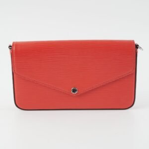 Louis Vuitton Felicie Pochette Epi Red | AlmaBagz