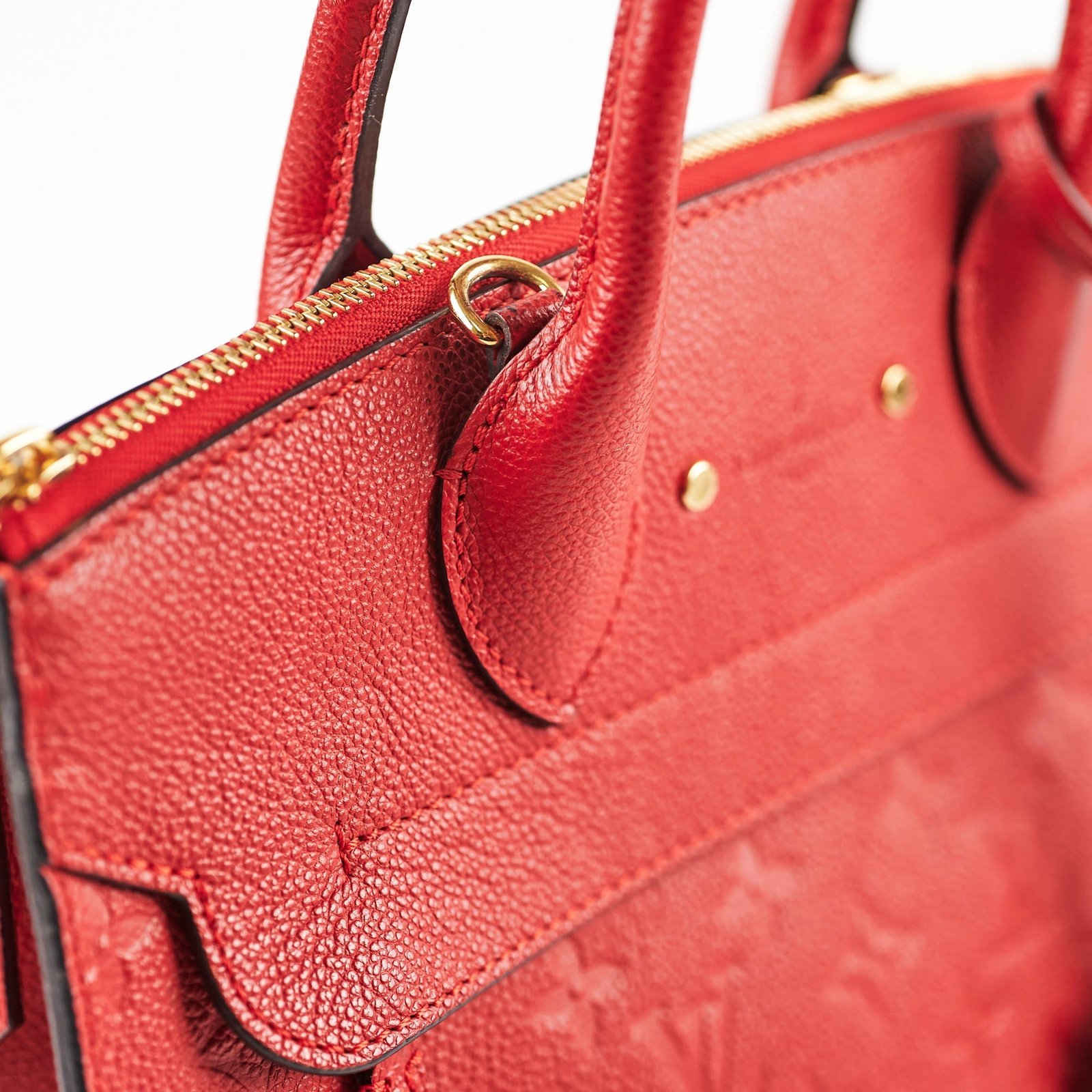 Louis Vuitton Pont Neuf Empriente Bag Red | AlmaBagz - Image 10