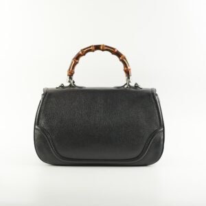 Gucci Bamboo Two Way Large Black | AlmaBagz