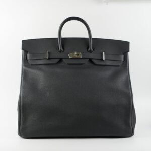 Hermes Haut A Courroies 50 Birkin Noir Black Togo | AlmaBagz