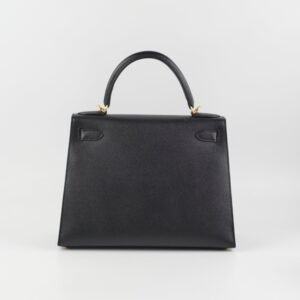 Hermes Kelly 28 Black C Stamp 2018 | AlmaBagz