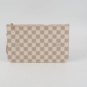 Louis Vuitton Neverfull MM Damier Azur Pouch | AlmaBagz