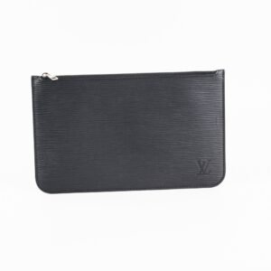 Louis Vuitton Neverfull MM Black Epi Pouch | AlmaBagz