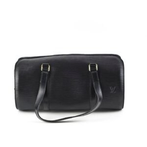 Louis Vuitton Epi Soufflot 30 Black Shoulder Bag | AlmaBagz