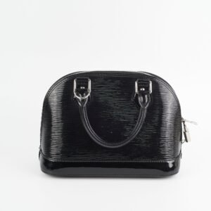 Louis Vuitton Alma BB Epi Patent Black | AlmaBagz