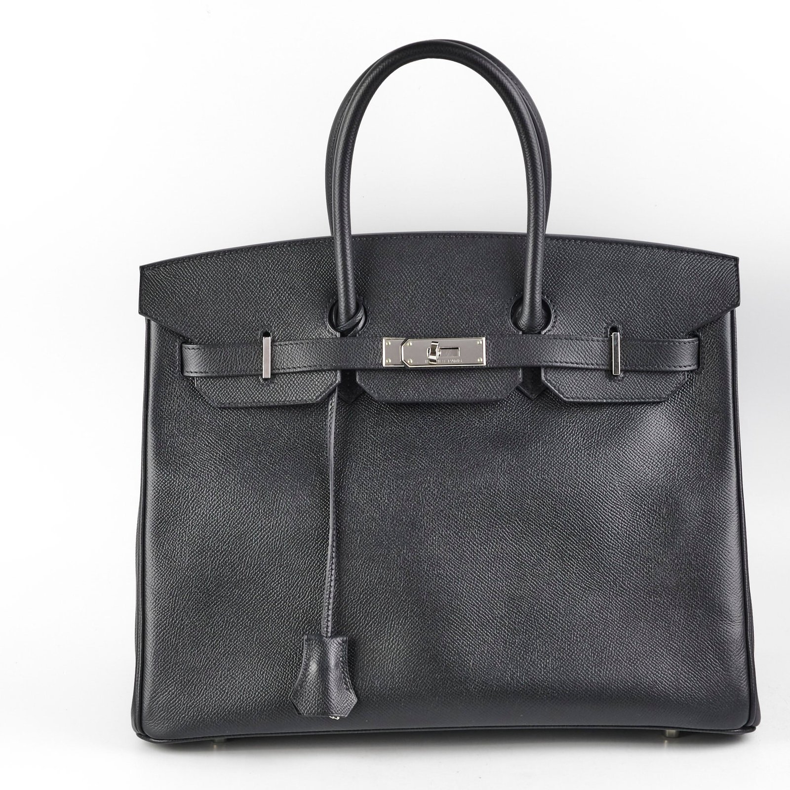 Hermes Birkin 35 Epsom Noir - N Square Stamp | AlmaBagz