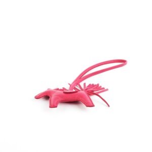 Hermes Rodeo Hot Pink Bag Charm | AlmaBagz