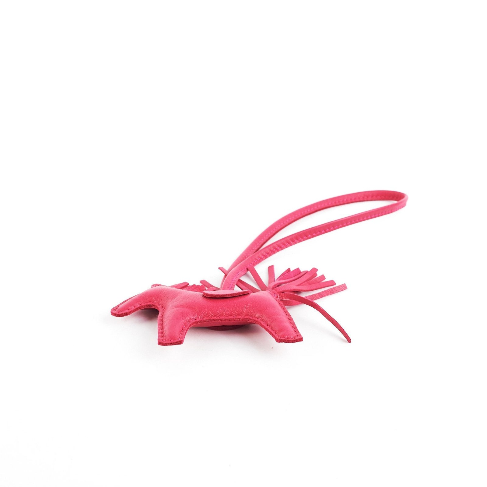 Hermes Rodeo Hot Pink Bag Charm | AlmaBagz