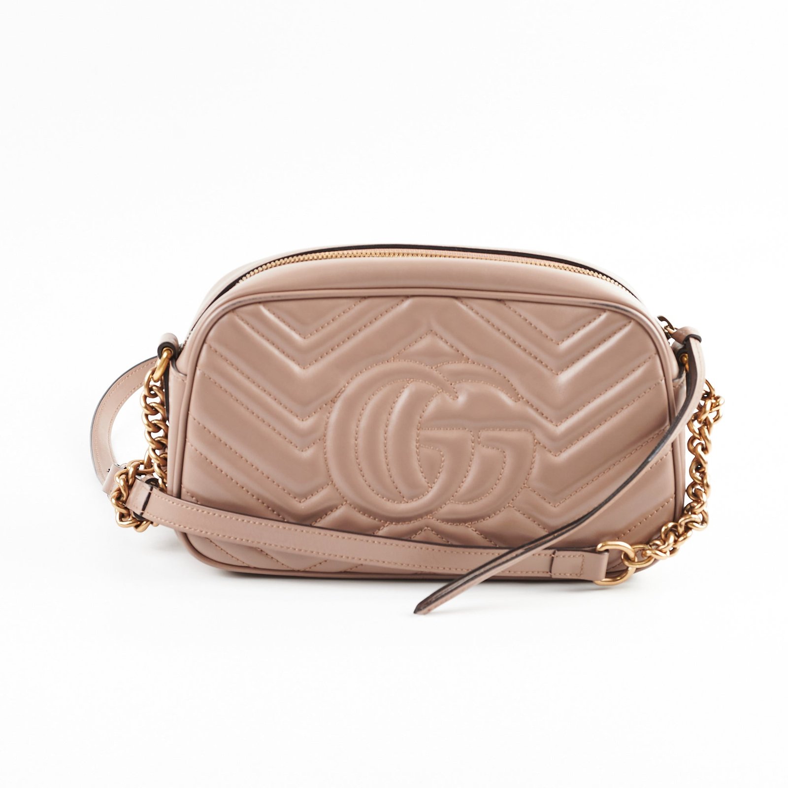 Gucci Marmont Small Dusty Pink Shoulder Bag | AlmaBagz