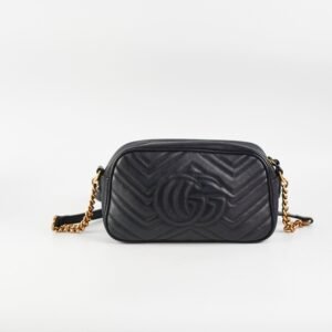 Gucci Small Marmont Black | AlmaBagz