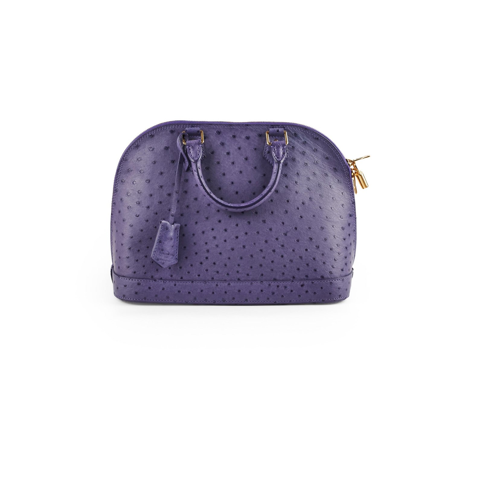 Louis Vuitton Ostrich Purple Alma PM | AlmaBagz - Image 11