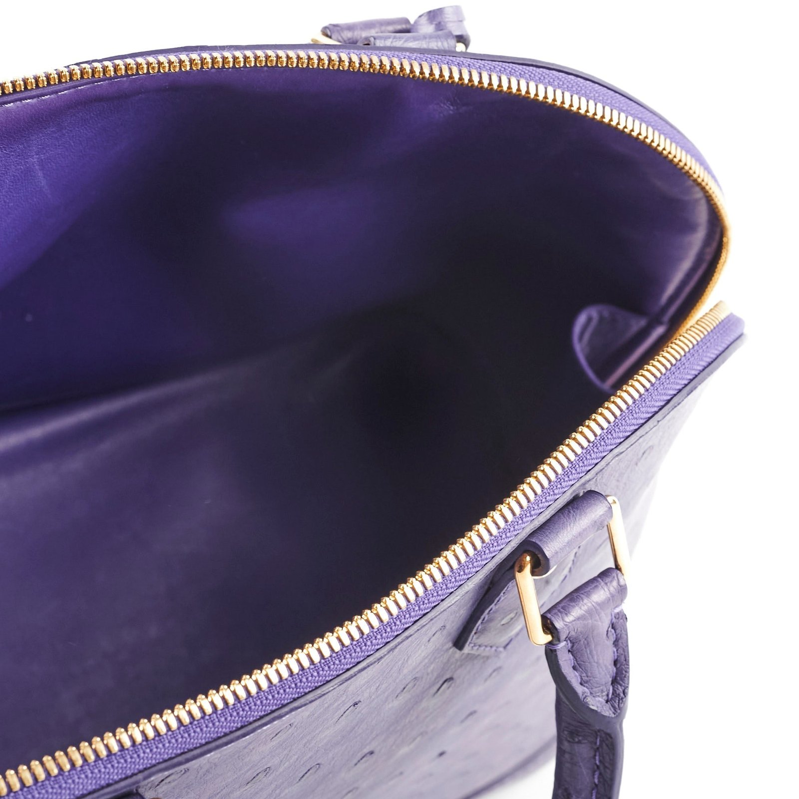 Louis Vuitton Ostrich Purple Alma PM | AlmaBagz - Image 5