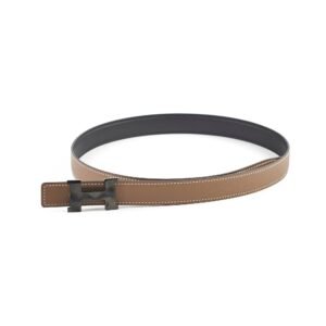 Hermes Ceinture Mini Constance Reversible Sift/Epsom Belt 24 So Black (Size 80) - Black/Etoupe | AlmaBagz