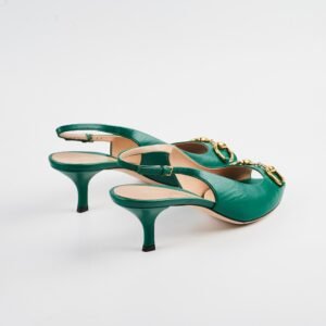 Gucci Jade Green Slingback S12 | AlmaBagz