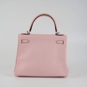 Hermes Kelly 25 Retourne Swift Rose Sakura D Stamp (2019) | AlmaBagz