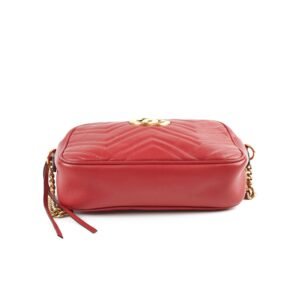 Gucci Small Marmont Camera Bag Red | AlmaBagz