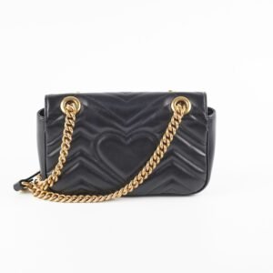 Gucci Marmont Black Small Shoulder Bag | AlmaBagz
