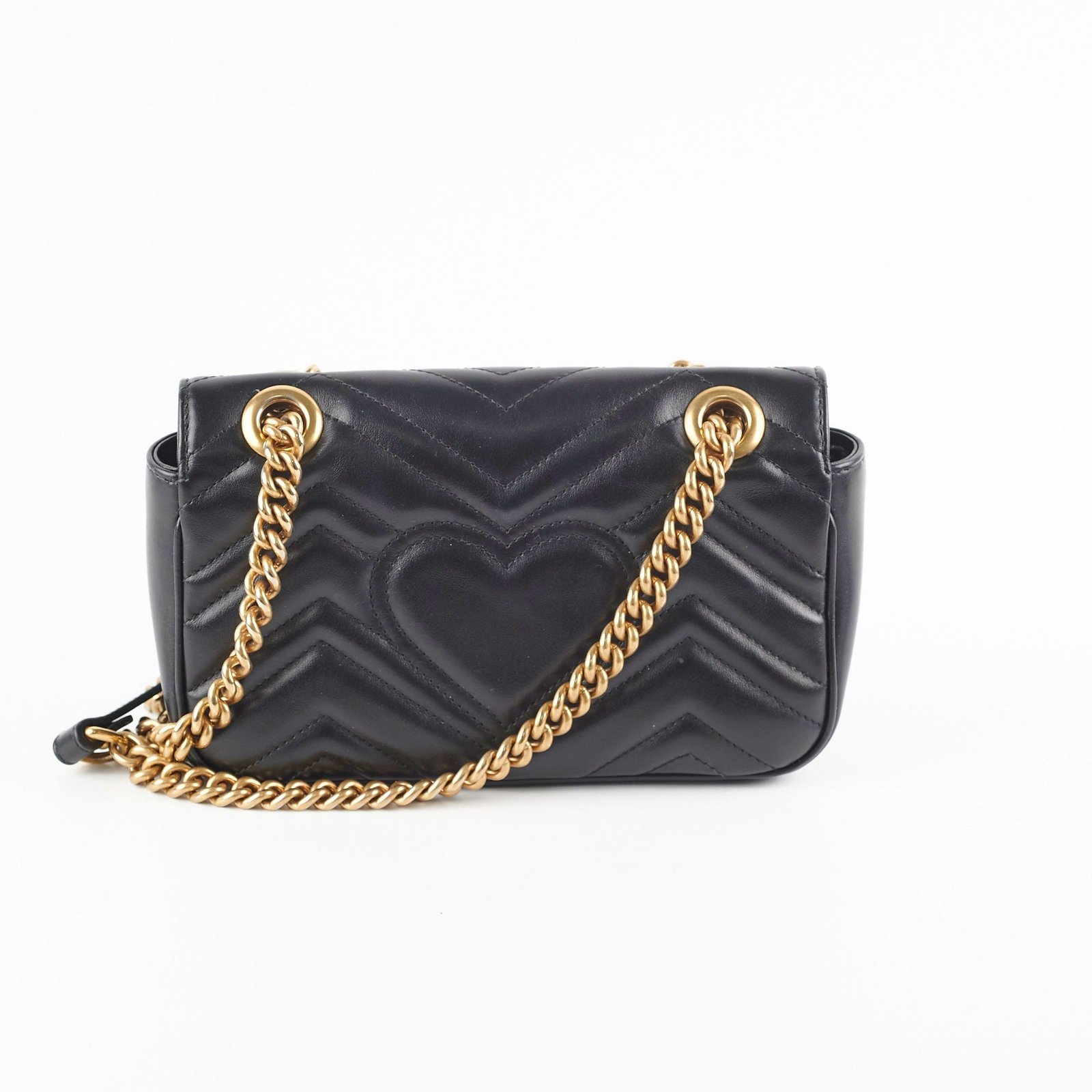 Gucci Marmont Black Small Shoulder Bag | AlmaBagz