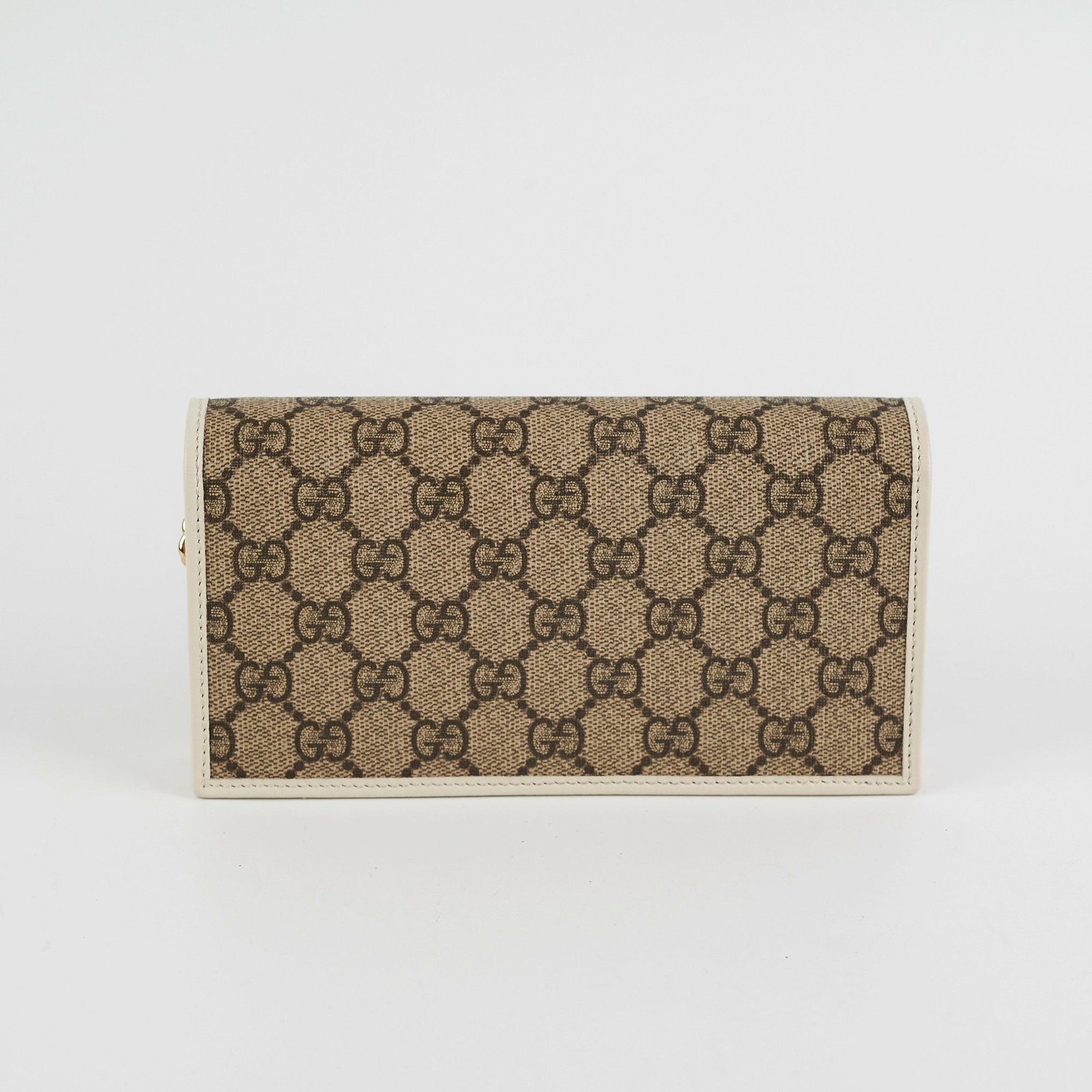 Gucci Horsebit 1955 White Wallet on Chain | AlmaBagz