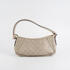 Gucci Ivory Guccissima D Ring Shoulder Bag | AlmaBagz