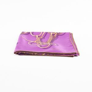 Gucci Purple Silk 65 X65cm Scarf | AlmaBagz