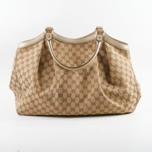 Gucci Vintage Sukey Large Tote Beige | AlmaBagz