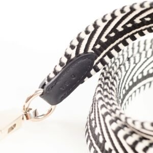 Hermes Canvas Strap Black/White | AlmaBagz