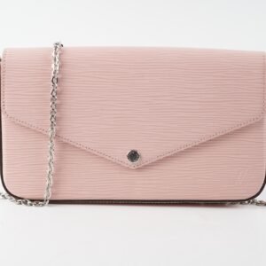 Louis Vuitton Epi Felicie Pochette Pink Crossbody Bag | AlmaBagz