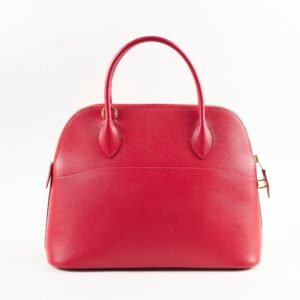 Hermes Bolide 31 Red Square B Stamp | AlmaBagz