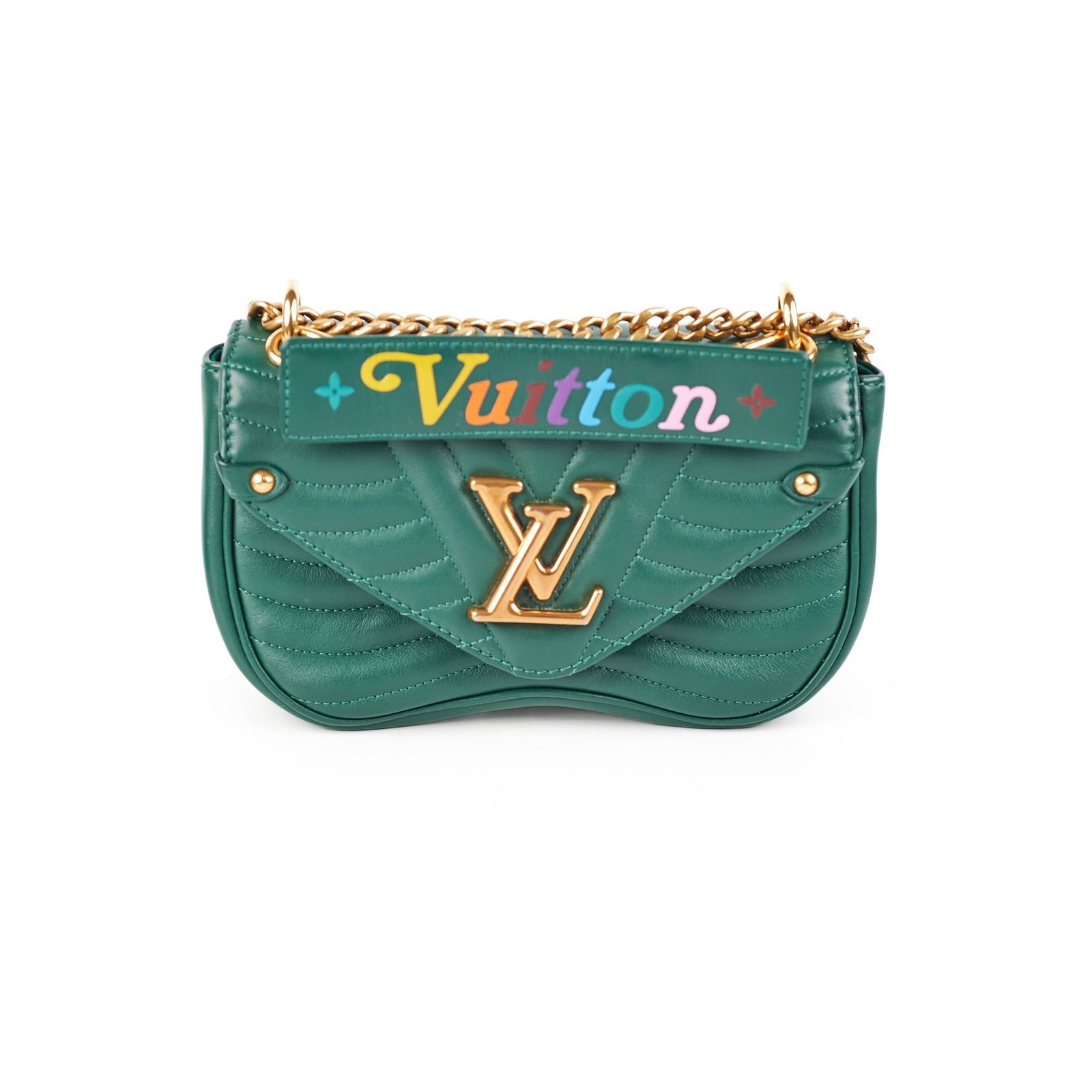 Louis Vuitton New Wave Small Bag Green | AlmaBagz - Image 16