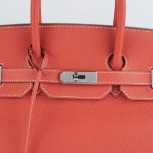 Hermes Birkin 35 Clemence Red | AlmaBagz